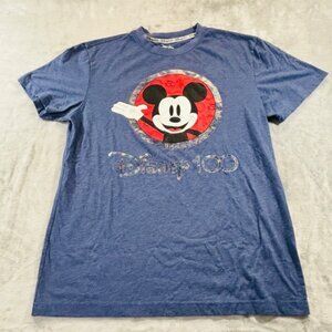 Disney 100th Anniversary Mickey Mouse Adult S Two-Sided Graphic T-Shirt